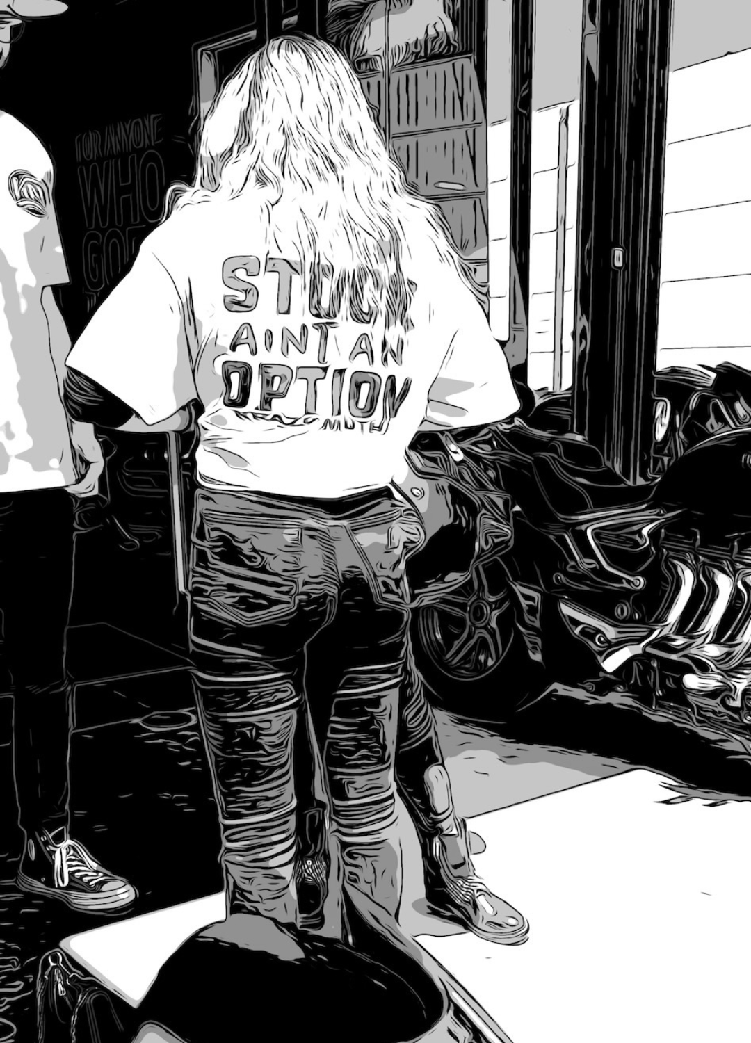 Stock ain't an option text t-shirt