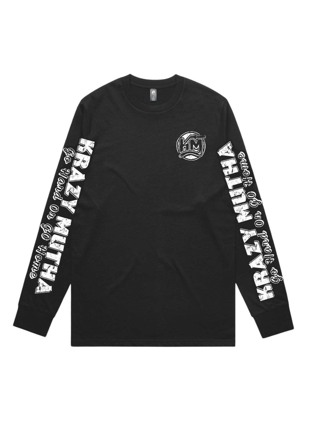 Krazy Mutha logo long sleeve t-shirt